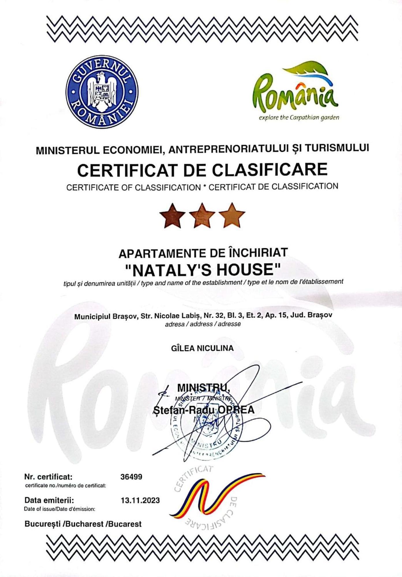 Ferienwohnung Nataly'S House Brașov Exterior foto